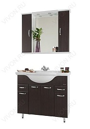 Водолей Зеркальный шкаф Колумбия 95 венге – фотография-2